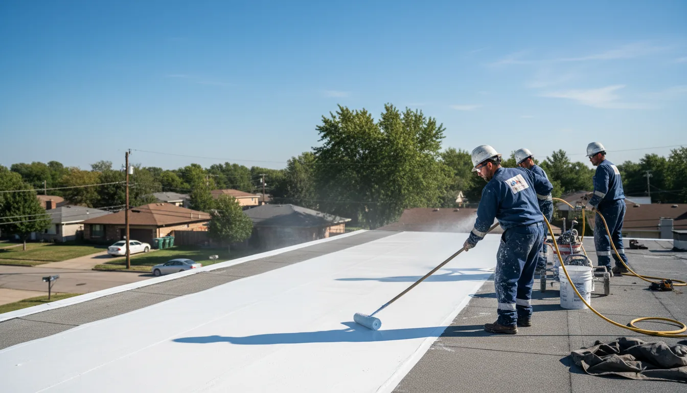 Commercial roof coating in Lawrence, MI near me